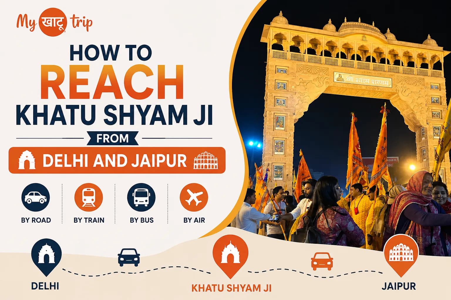 How to Reach Khatu Shyam Ji from Delhi and Jaipur