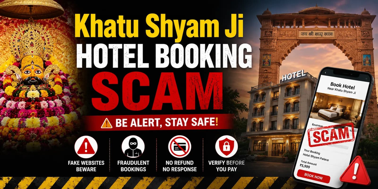 Khatu Shyam Ji Hotel Booking Scam: होटल बुकिंग से पहले इन बातों का ध्यान रखें